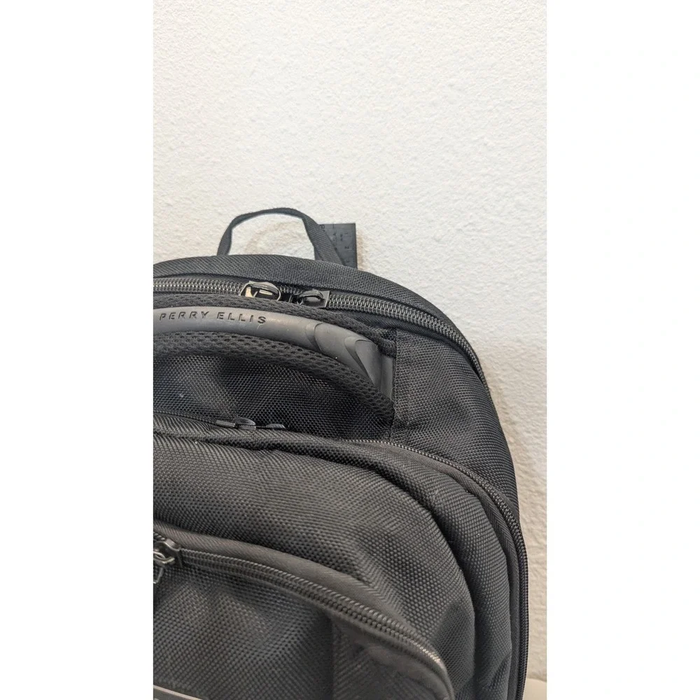 Perry Ellis Backpack Men's Designer Business Laptop  Tablet Multi Pocket